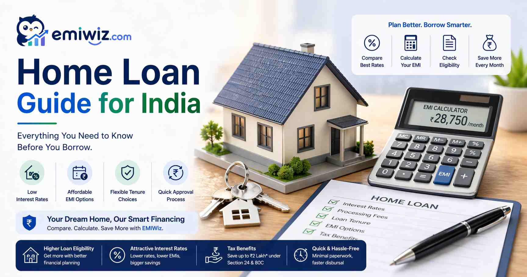 হোম লোন গাইড ভারত ২০২৬: EMI, যোগ্যতা, নথিপত্র ও কর সুবিধা